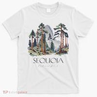 Cool Sequoia National Park Hiking Watercolor T-Shirt thumb 0