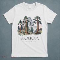 Cool Sequoia National Park Hiking Watercolor T-Shirt thumb 5