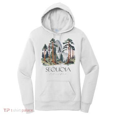Cool Sequoia National Park Hiking Watercolor Women's Hoodie
