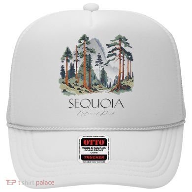 Cool Sequoia National Park Hiking Watercolor Hat