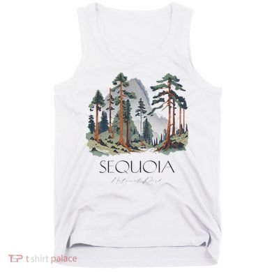 Cool Sequoia National Park Hiking Watercolor Tank Top
