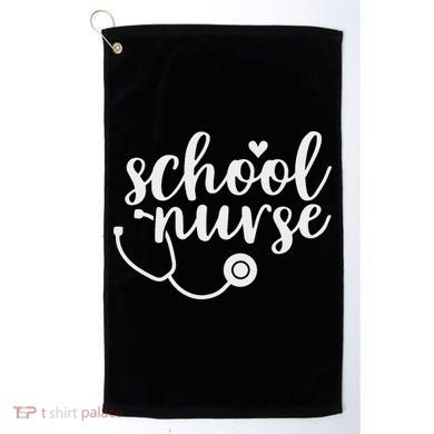 Cute School Nurse Appreciation Golf Towel