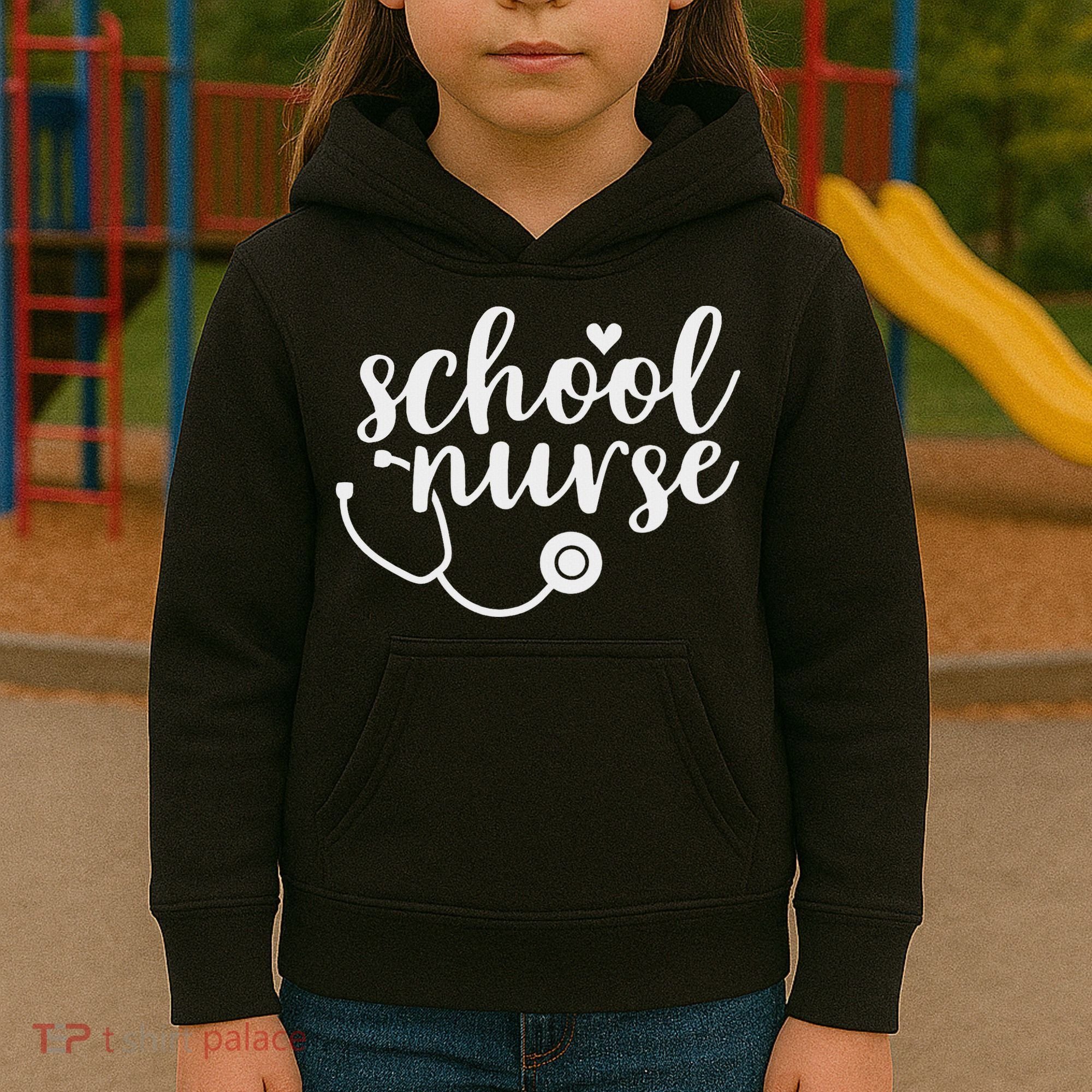 Cute School Nurse Appreciation Kids Hoodie