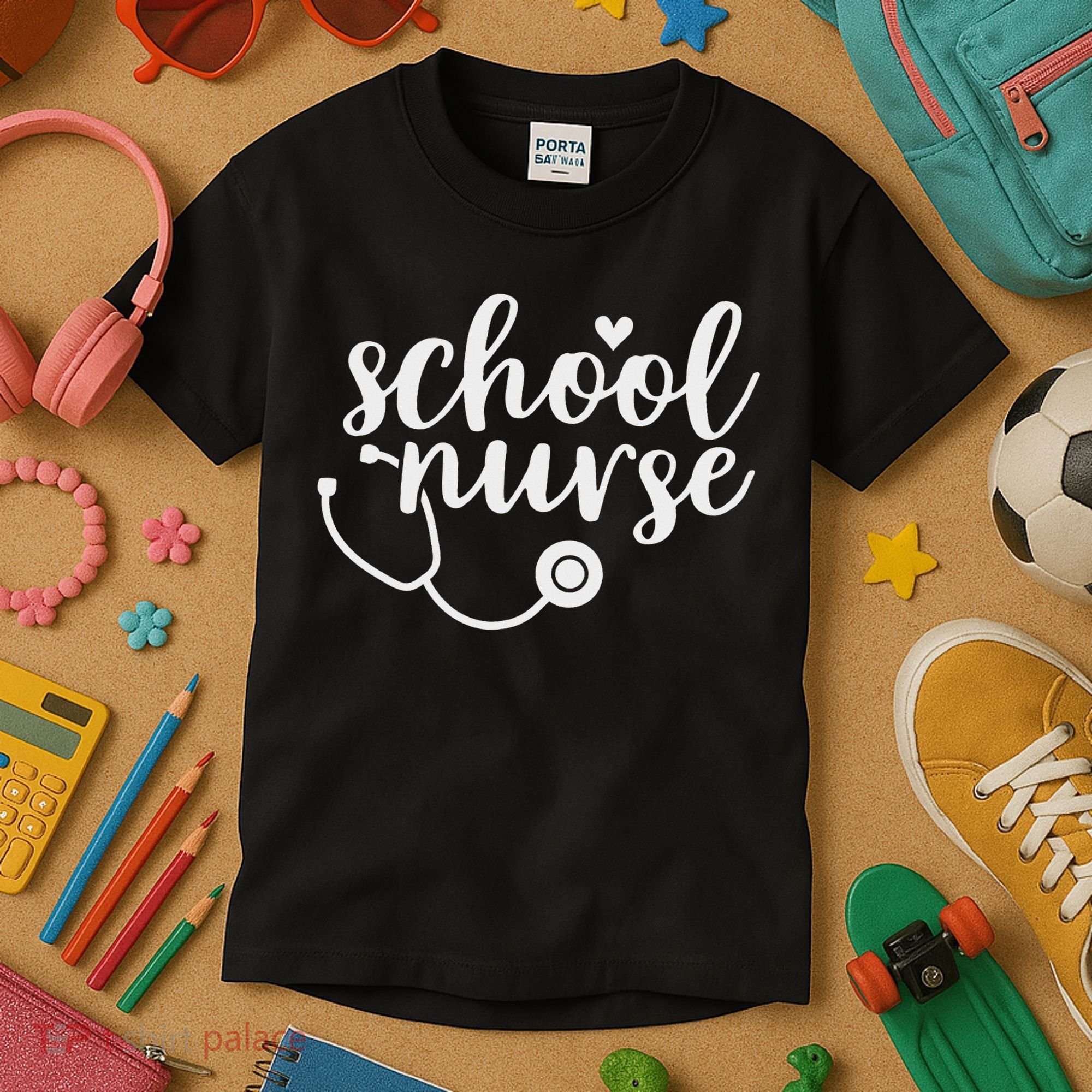 Cute School Nurse Appreciation Kids T-Shirt