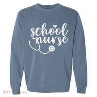 Cute School Nurse Appreciation Garment-Dyed Sweatshirt thumb 0