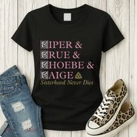 Charmed Sisterhood Never Dies Women's T-Shirt thumb 3