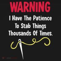 Cross Stitch Needlepoint Sewing Quilting Funny Apron thumb 3
