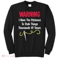 Cross Stitch Needlepoint Sewing Quilting Funny Sweatshirt thumb 0