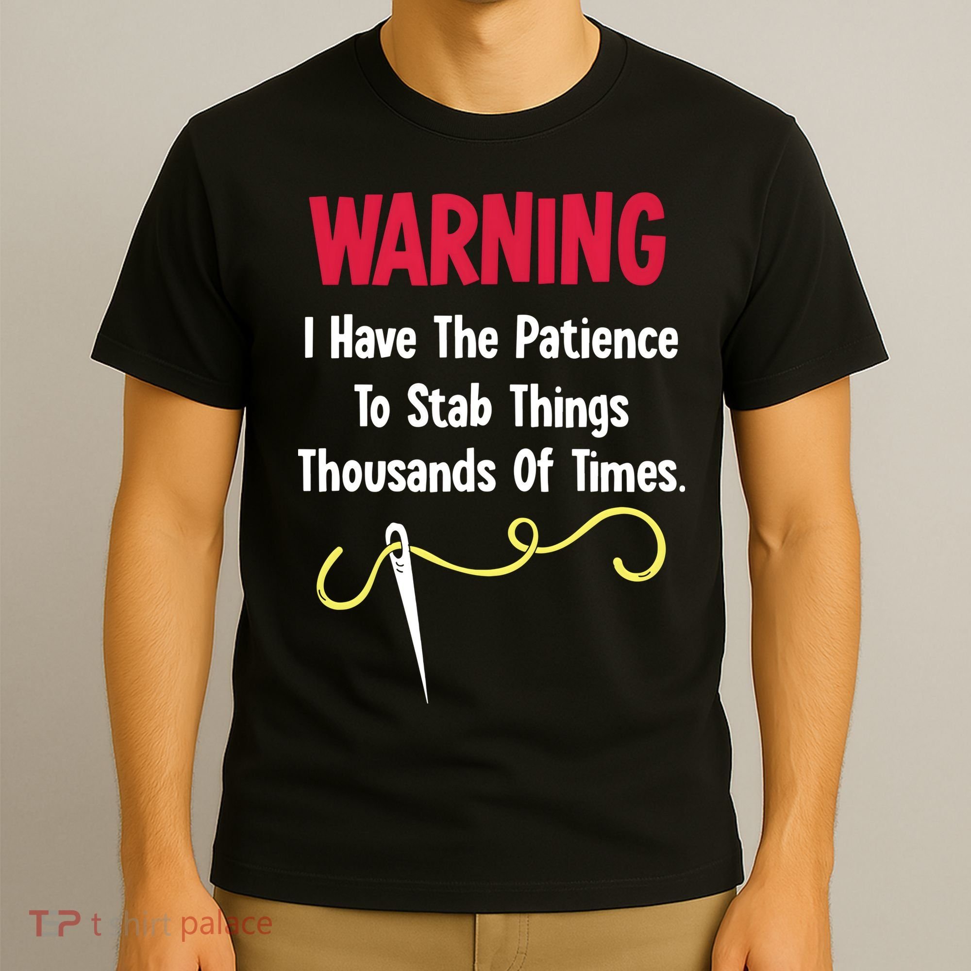 Cross Stitch Needlepoint Sewing Quilting Funny T-Shirt