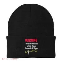 Cross Stitch Needlepoint Sewing Quilting Funny Beanie thumb 0