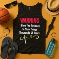 Cross Stitch Needlepoint Sewing Quilting Funny Tank Top thumb 4
