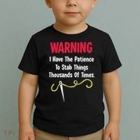 Cross Stitch Needlepoint Sewing Quilting Funny Toddler T-Shirt thumb 2