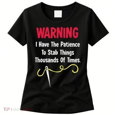 Cross Stitch Needlepoint Sewing Quilting Funny Women's T-Shirt
