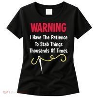 Cross Stitch Needlepoint Sewing Quilting Funny Women's T-Shirt thumb 0