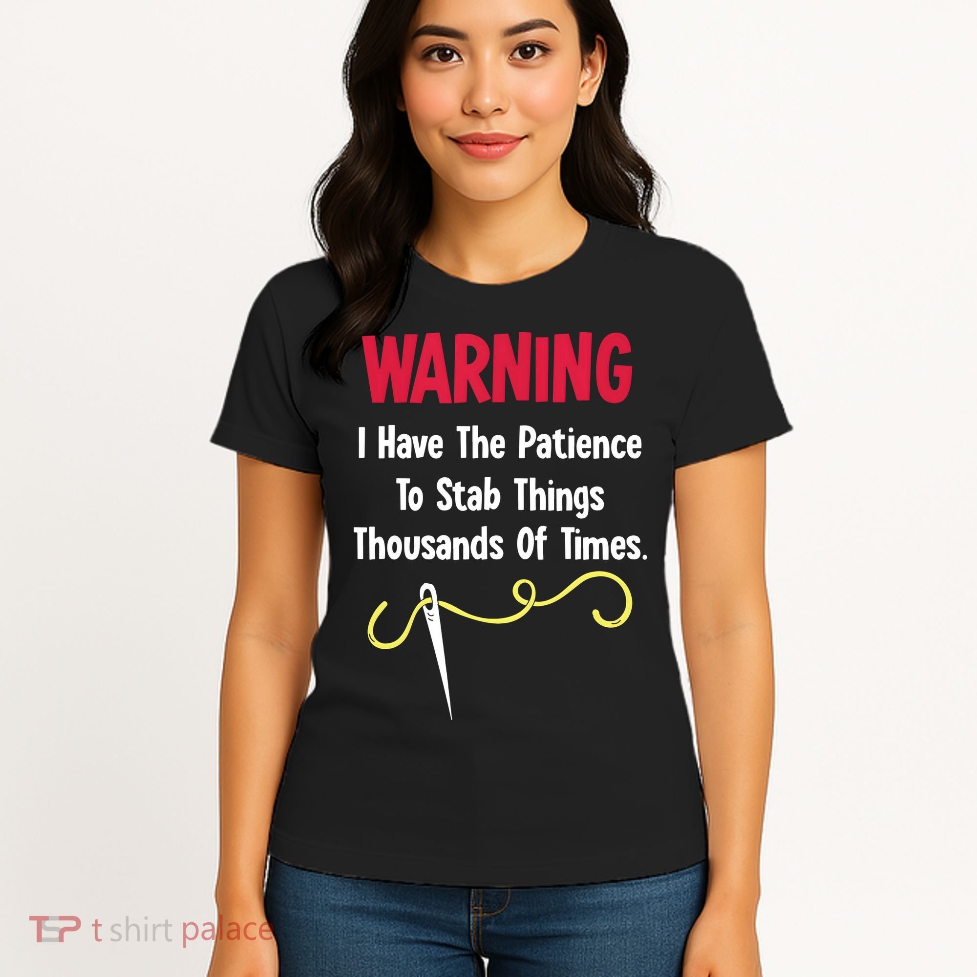 Cross Stitch Needlepoint Sewing Quilting Funny Women's T-Shirt