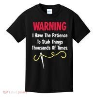 Cross Stitch Needlepoint Sewing Quilting Funny Kids T-Shirt thumb 0