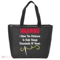 Cross Stitch Needlepoint Sewing Quilting Funny Tote Bag thumb 0