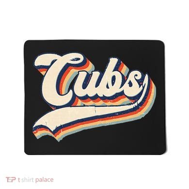 Cubs Sports Name Vintage Retro Gift Mousepad