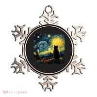 Cat Starry Night Van Gogh Cat For Cat Lover Cat Mom Cat Dad Ornament thumb 0