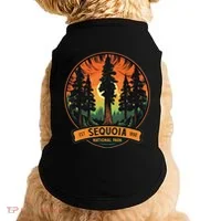 Cute Sequoia National Park Giant Tree Graphic Doggie Tank thumb 0