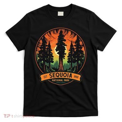 Cute Sequoia National Park Giant Tree Graphic T-Shirt
