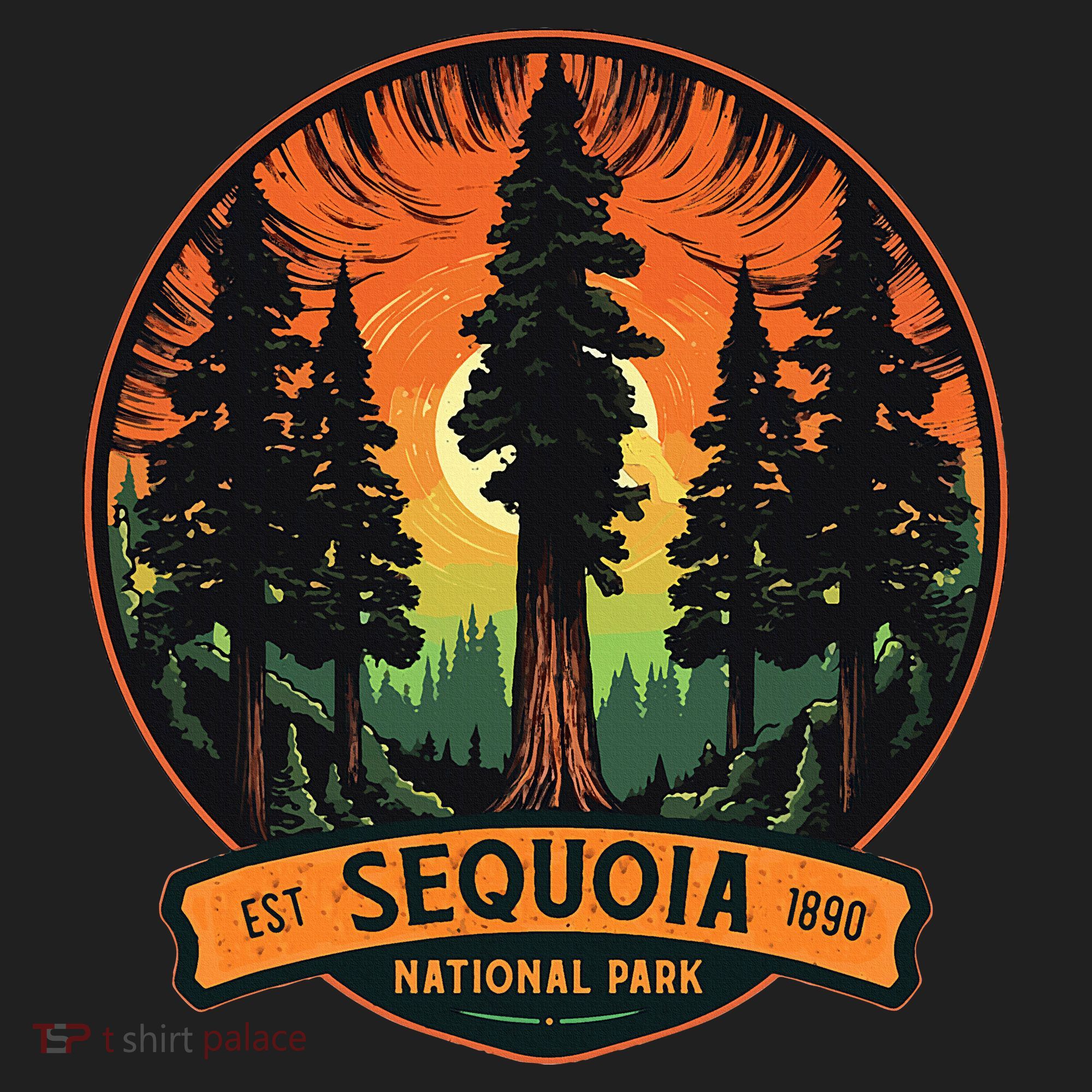 Cute Sequoia National Park Giant Tree Graphic Beanie
