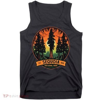 Cute Sequoia National Park Giant Tree Graphic Tank Top