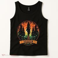 Cute Sequoia National Park Giant Tree Graphic Tank Top thumb 2