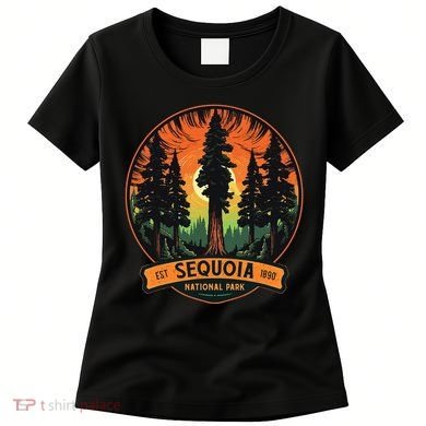 Cute Sequoia National Park Giant Tree Graphic Women's T-Shirt