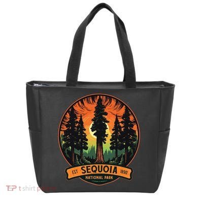 Cute Sequoia National Park Giant Tree Graphic Tote Bag