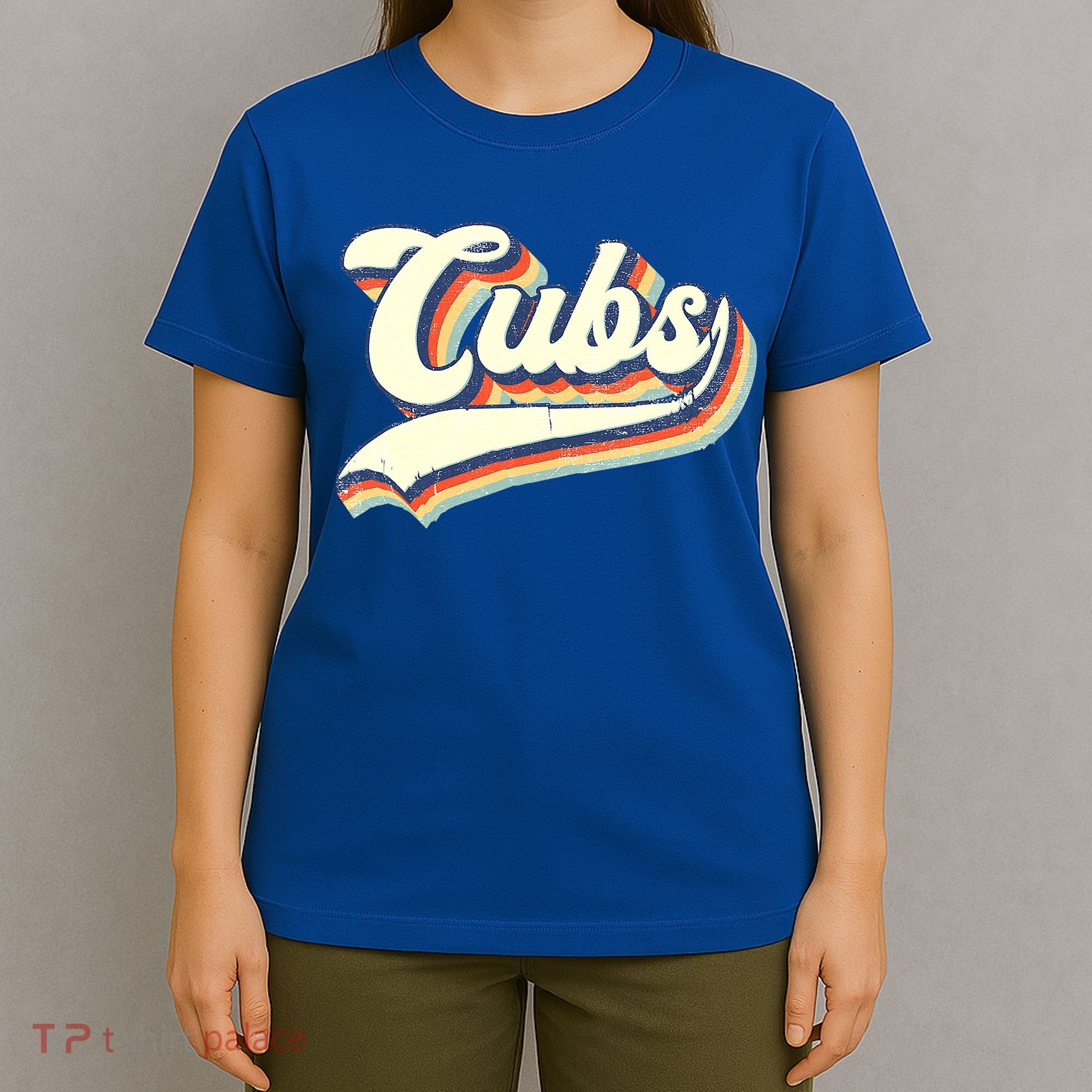 Cubs Sports Name Vintage Retro Boy Girl T-Shirt