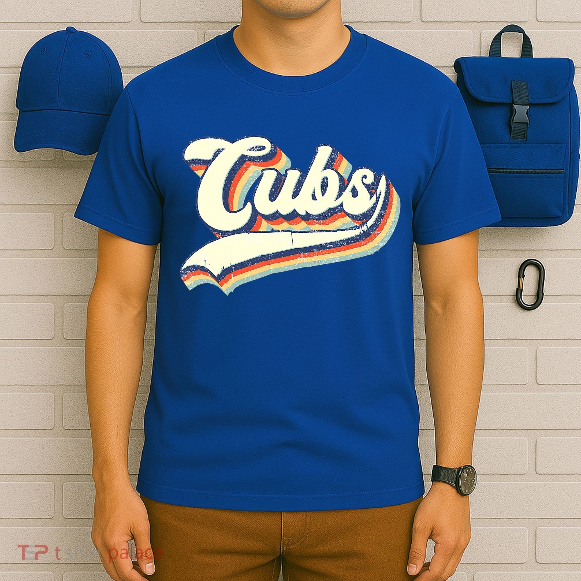 Cubs Sports Name Vintage Retro Boy Girl T-Shirt