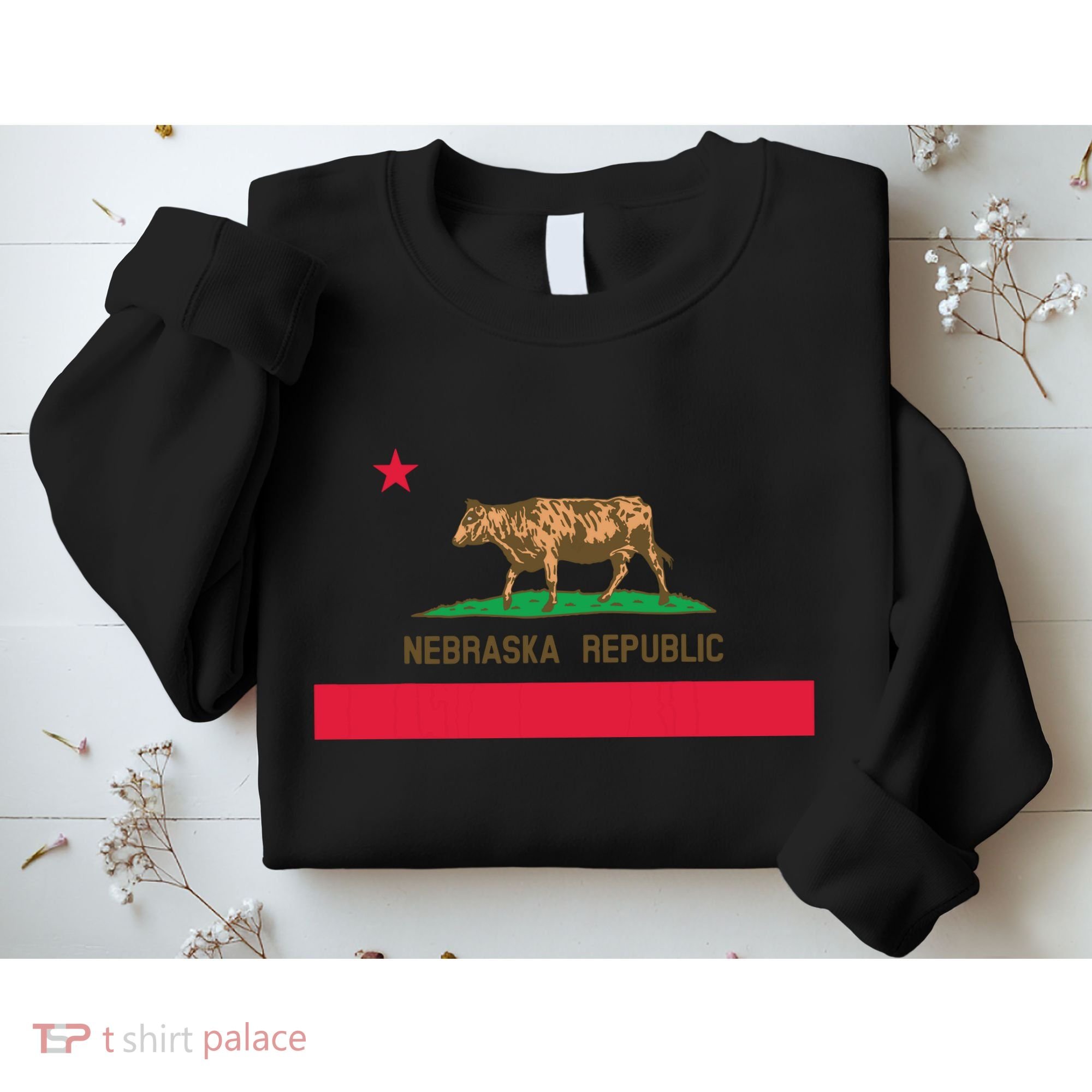 California Style Nebraska State Flag Sweatshirt