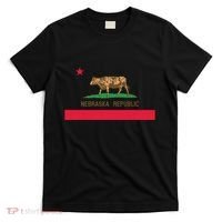 California Style Nebraska State Flag T-Shirt thumb 0