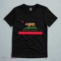 California Style Nebraska State Flag T-Shirt thumb 5