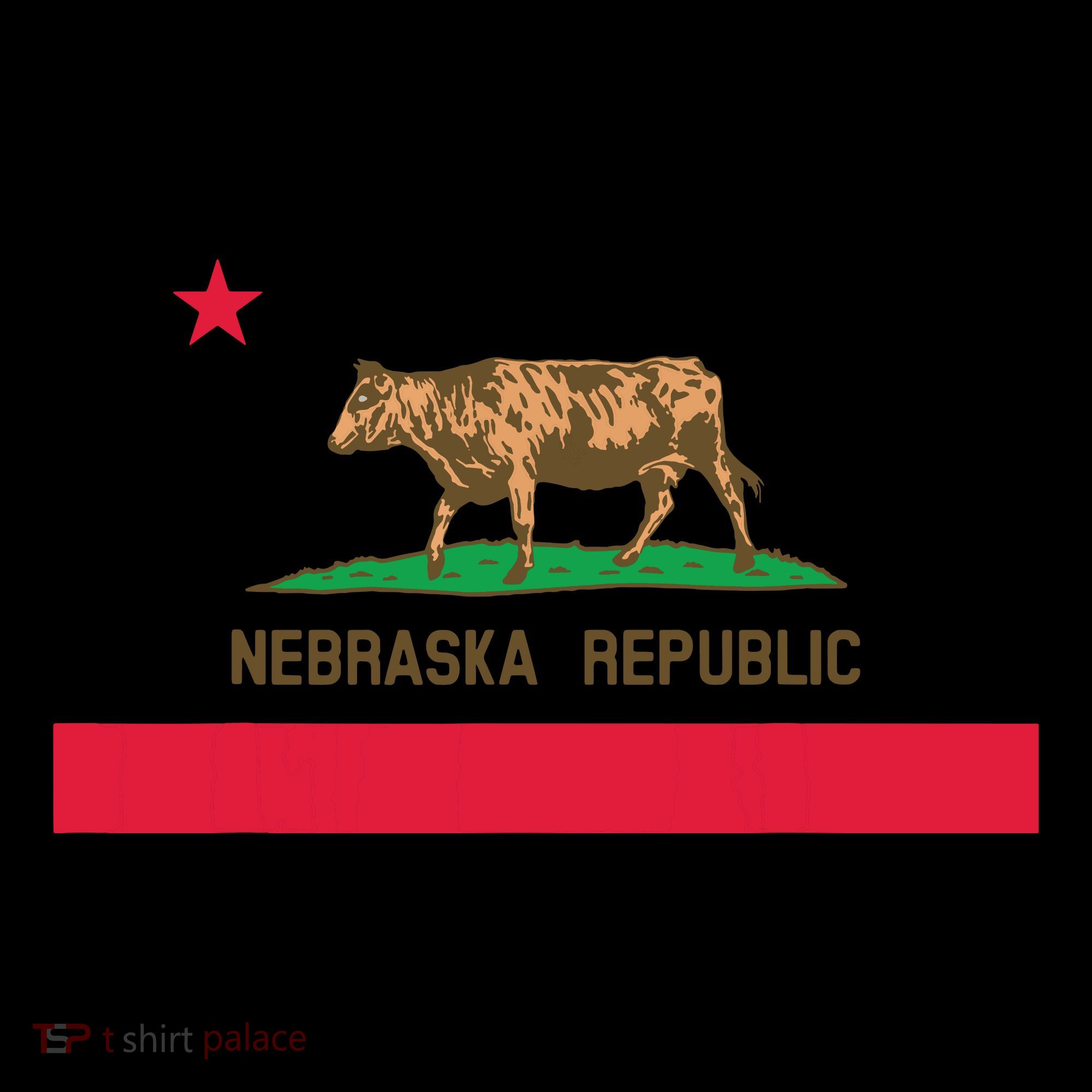 California Style Nebraska State Flag Coaster