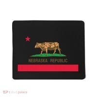 California Style Nebraska State Flag Mousepad thumb 0