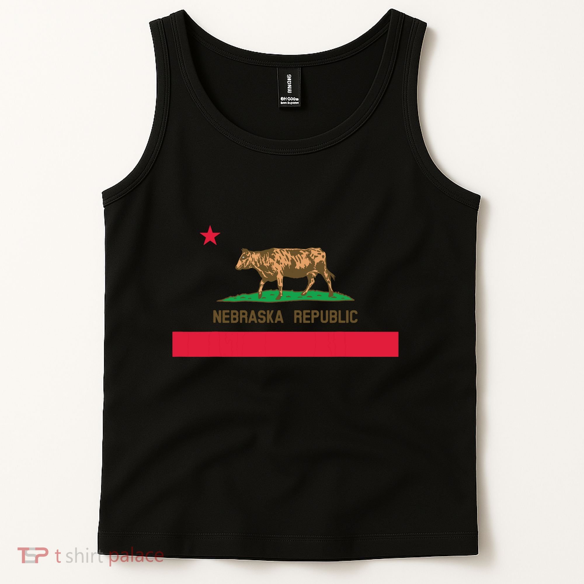 California Style Nebraska State Flag Tank Top