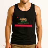 California Style Nebraska State Flag Tank Top thumb 3