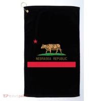 California Style Nebraska State Flag Golf Towel thumb 0