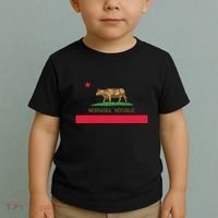 California Style Nebraska State Flag Toddler T-Shirt thumb 2
