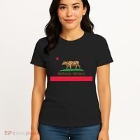 California Style Nebraska State Flag Women's T-Shirt thumb 4