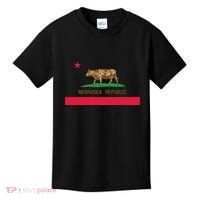 California Style Nebraska State Flag Kids T-Shirt thumb 0