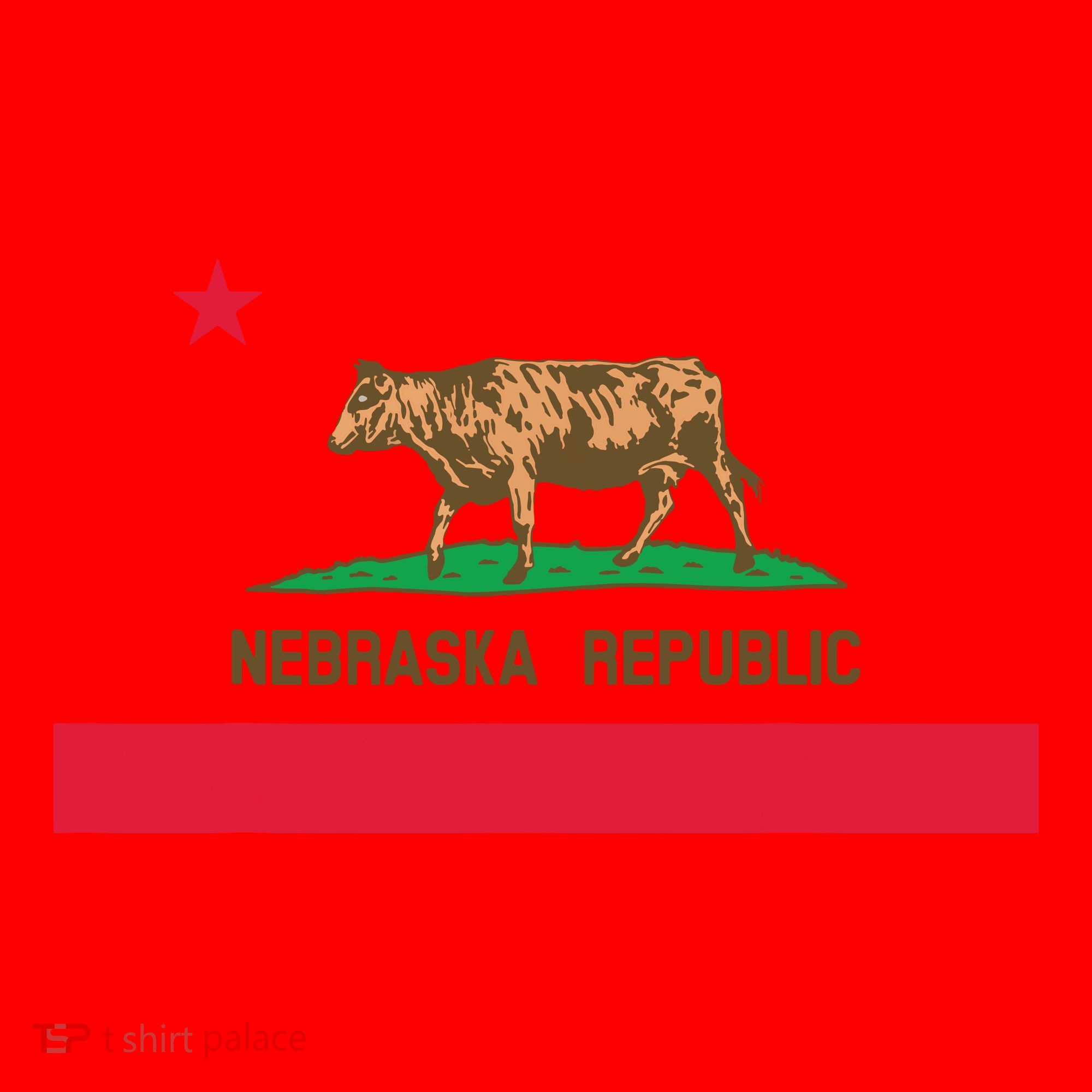 California Style Nebraska State Flag Santa Hat