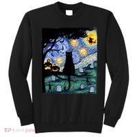 Cat , Scary Night Cat Tee, Van Gogh Gift, Halloween Sweatshirt thumb 0