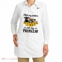 Cow Sunflowers Not My Pasture Not My Problem Apron thumb 2