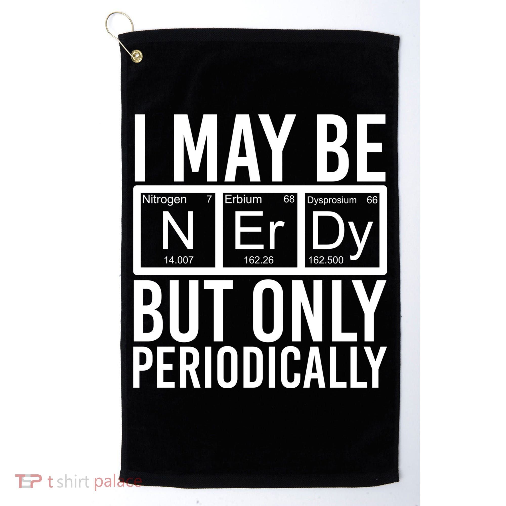 Chemist Science Nerd Gift Periodic Table Scientist Chemistry Gift Golf Towel