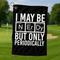 Chemist Science Nerd Gift Periodic Table Scientist Chemistry Gift Golf Towel thumb 1