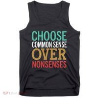 Common Sense Over Nonsense Tank Top thumb 0