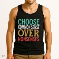 Common Sense Over Nonsense Tank Top thumb 3